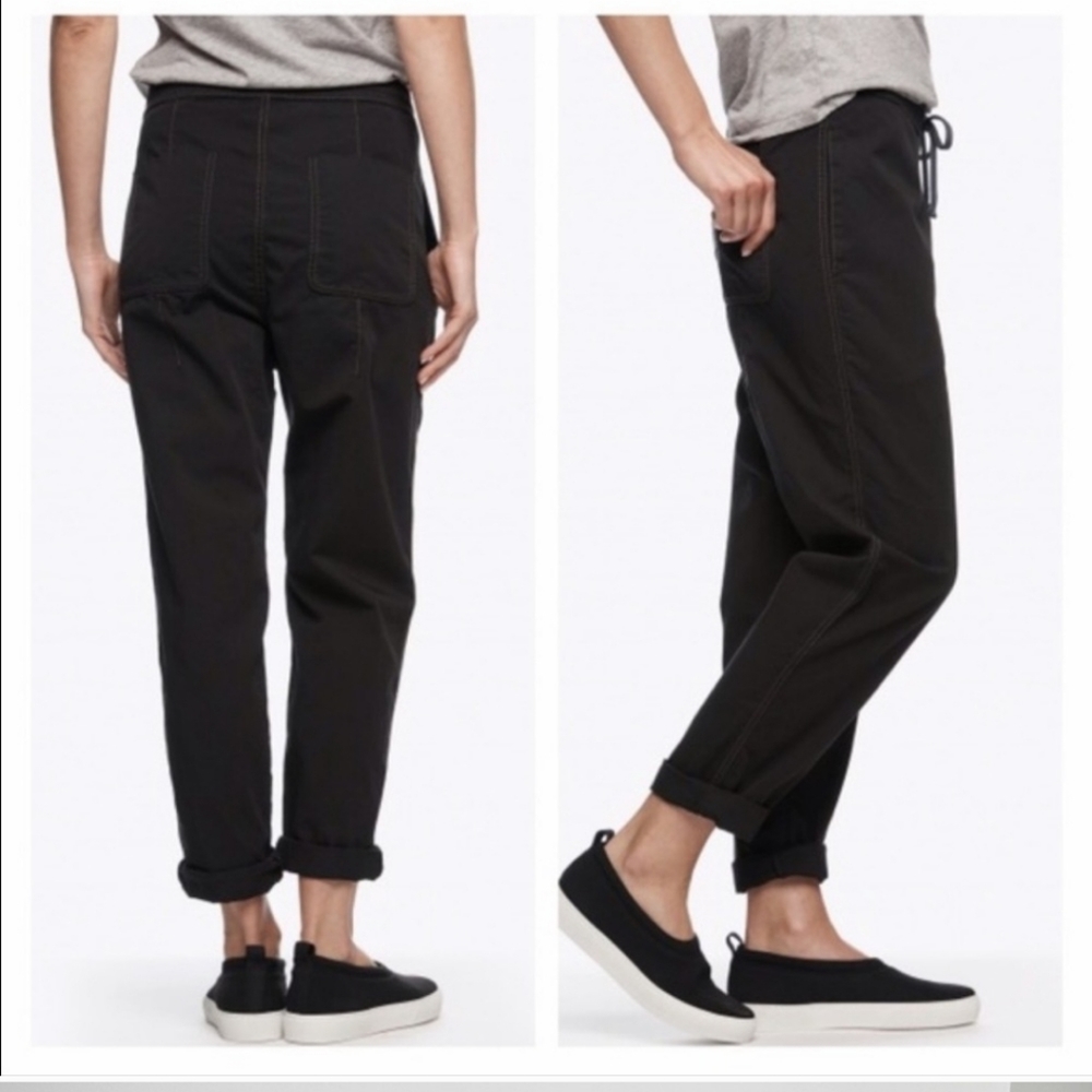 James Perse Contrast Stitch Drawstring Pants